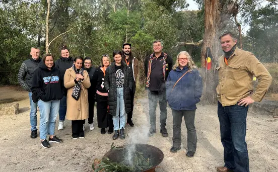 A group of people pictured at the FMP Cultural Immersion Tour